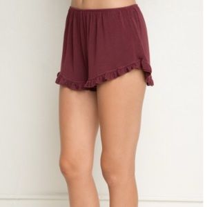 Brandy Melville Burgundy shorts