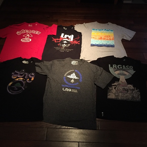 LRG 7 t-shirt bundle - Picture 1 of 2