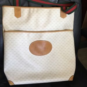 Gucci canvas tote bag
