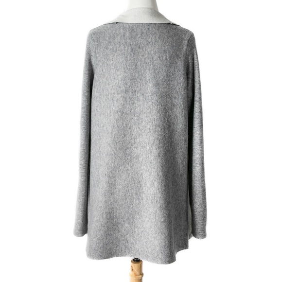 Double Faced Shawl Collar Front Sweater Cardigan - Picture 4 of 4