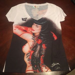 Large Bettie Paige V-Neck Shirt