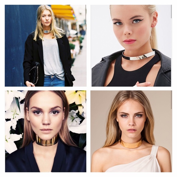 SILVER CHOKER BAND