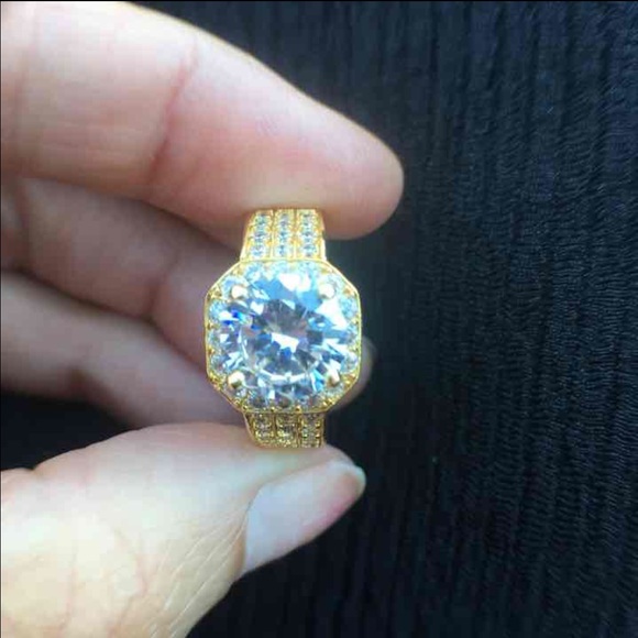 Jewelry - 18K Gold Plated Engagement Ring Jewelry - 18K Gold Plated Engagement Ring