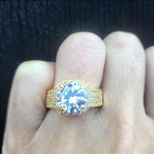 Jewelry - 18K Gold Plated Engagement Ring Jewelry - 18K Gold Plated Engagement Ring