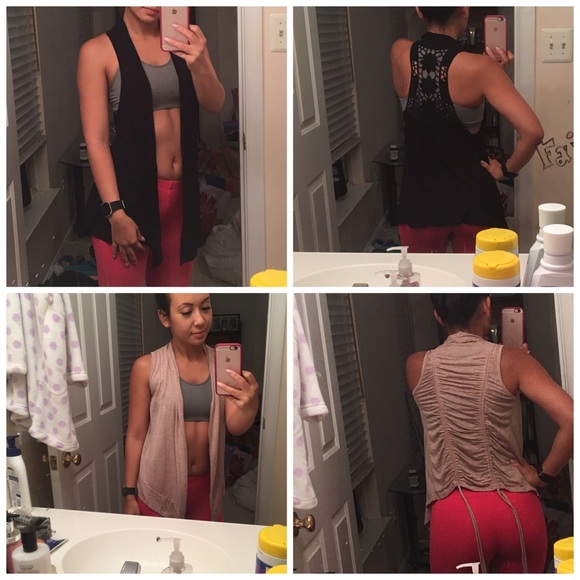 2 sleeveless comfy vests size small