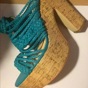 Colin Stuart Cork block heel