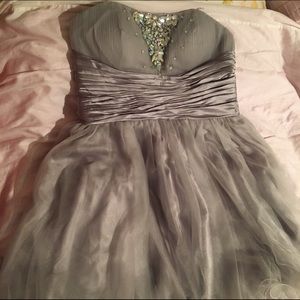 A Beautiful Grey Sequined party/prom Dress.