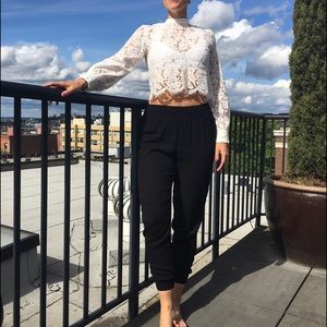 Long sleeve lace Top