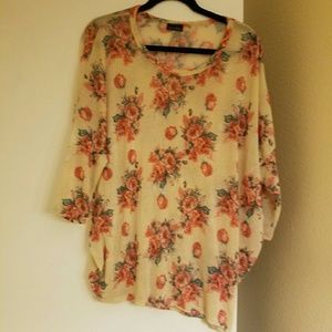 Floral dolman top