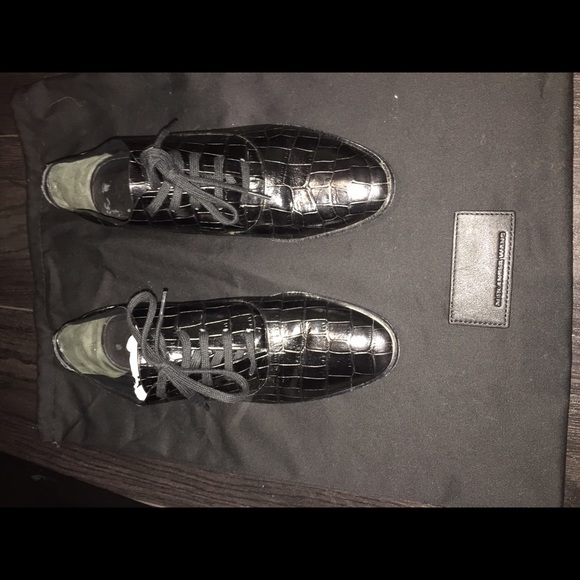 Alexander Wang "Croc Embossed Ingrid Oxford"