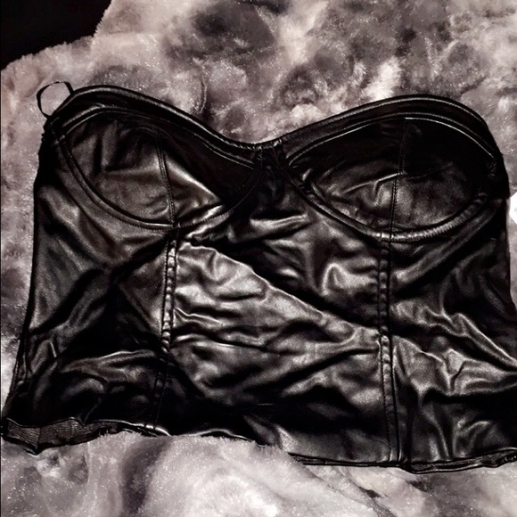 Leather Crop Top