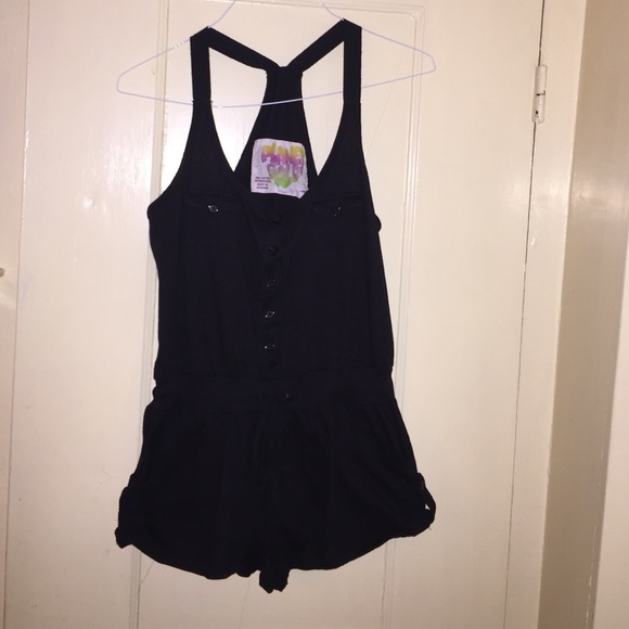 Black Tank Top Jumper/Romper
