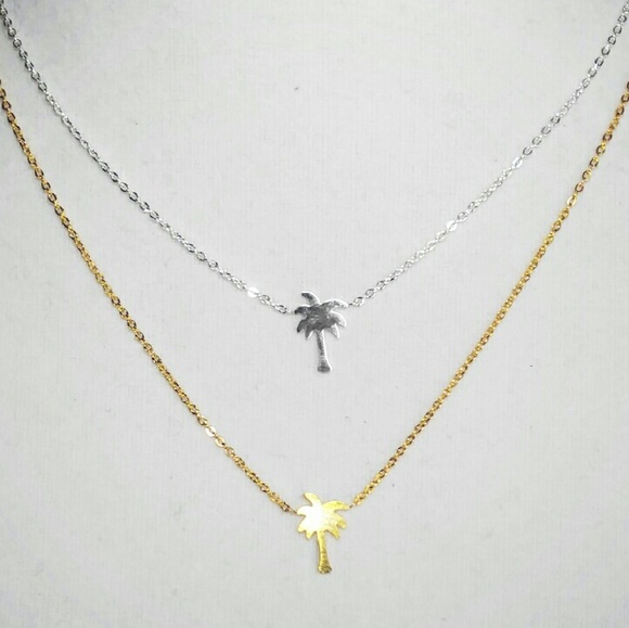 Precious metals Palm Tree Necklace - Picture 1 of 1