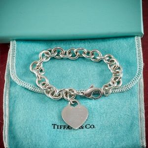 Tiffany & Co Heart Tag Charm Bracelet