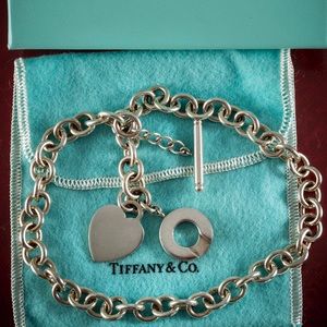 Tiffany & Co Heart Tag Charm Toggle Necklace