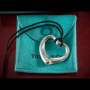 Tiffany & Co Open Heart Pendant Necklace