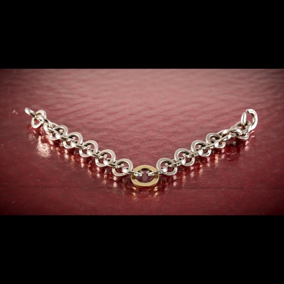 Tiffany & Co Two Tone Gold & Silver Bracelet