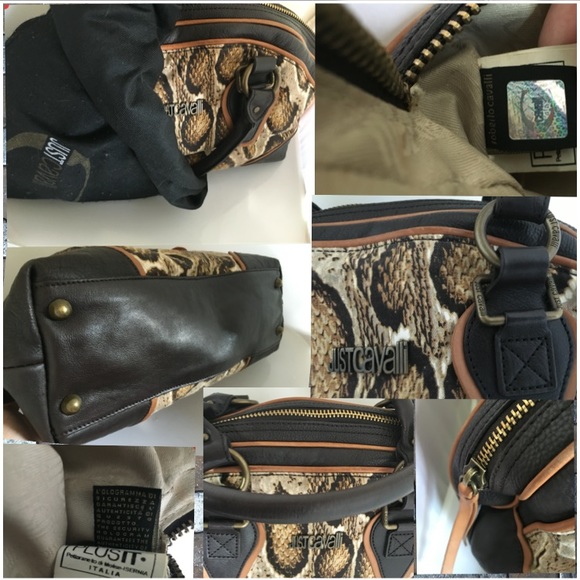 Just Cavalli Round Hand Satchel - Picture 3 of 3