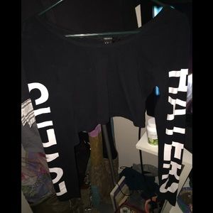 Long sleeve crop top