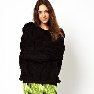 ASOS Oversized Furry Sweatshirt