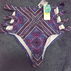 High waisted bikini bottoms
