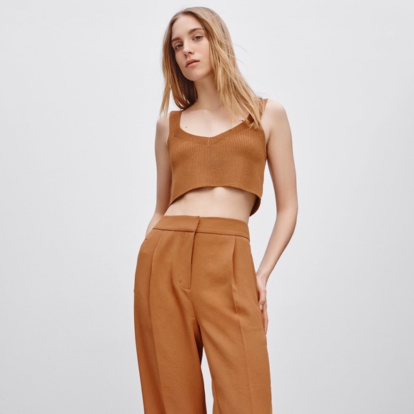 Aritzia Tops - Aritzia Wilfred 'Mony' Knit Crop Top