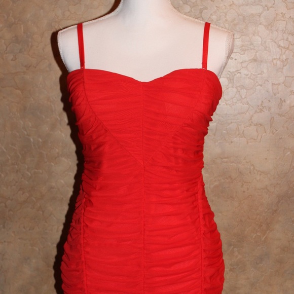bebe Dresses & Skirts - Brand New! Red Bebe Mini!!
