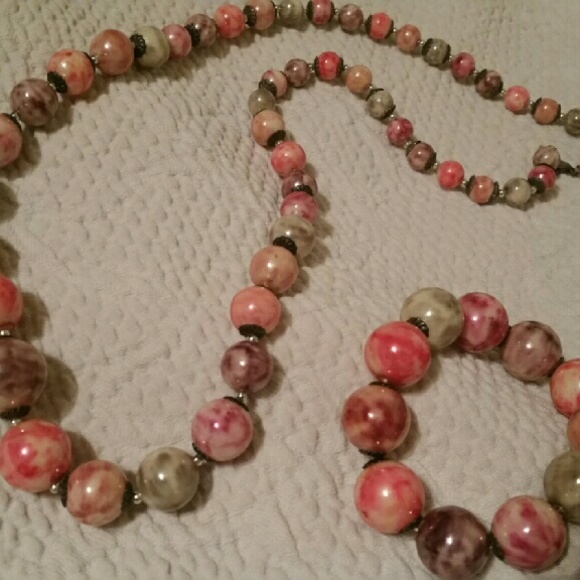 Vintage Necklace , bracelet set