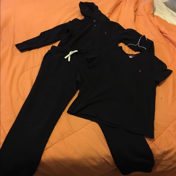 Polo Navy Blue Sweatsuit.