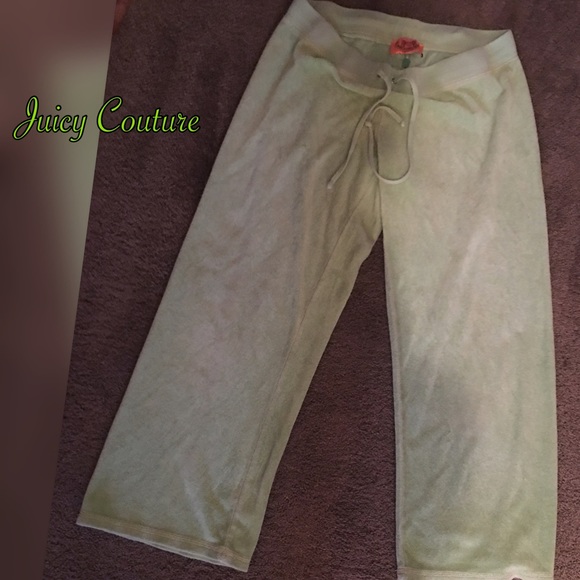 Lime Green Terry Capris