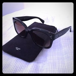 Céline Sunglasses Black with smoke lenses