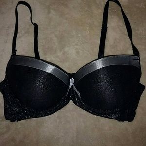 34B padded push up bra Black with sparkle Sexy!