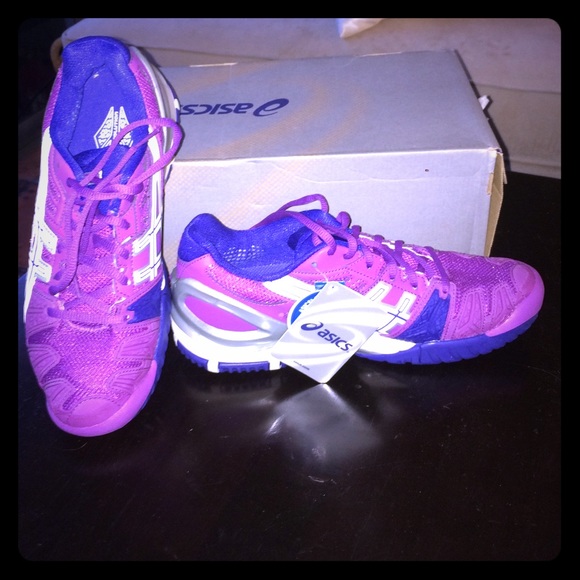 New Asics. Gel-Resolution 5 grape/white/silver