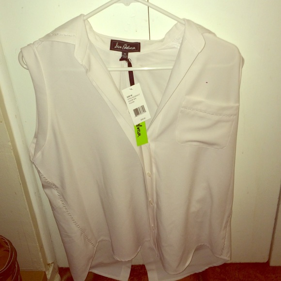 New (with tags) Sam Edleman white button up blouse