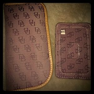 Dooney & Bourke Eyeglass Case and ID holder combo