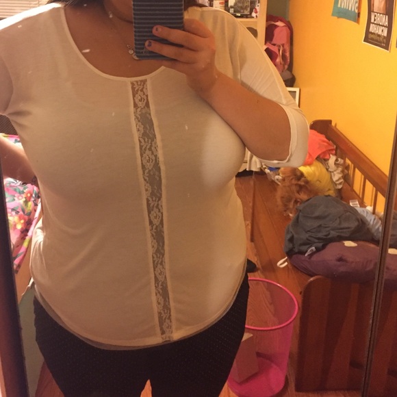 💃🏼 forever 21 top with lace! - Picture 1 of 4