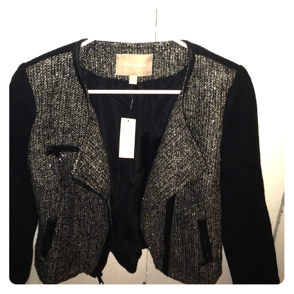 Brand new tweed jacket (black and grey)