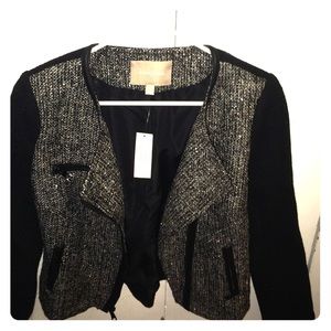 Brand new tweed jacket (black and grey)