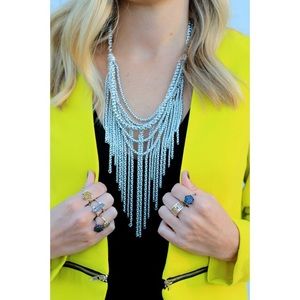 Silver statement necklace