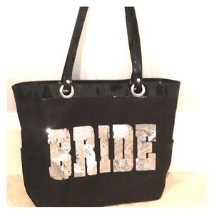 NWOT Sequin Bride Tote Bag