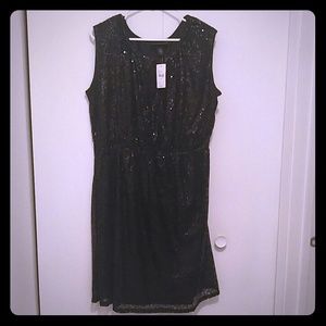 Gorgeous black sequin LBD NWT