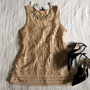 NWT Express Art Deco Lace Tank