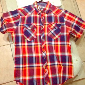 Decibel button up plaid shirt