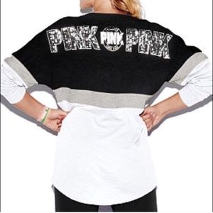 NWT Bling VS Pink Varsity Crew