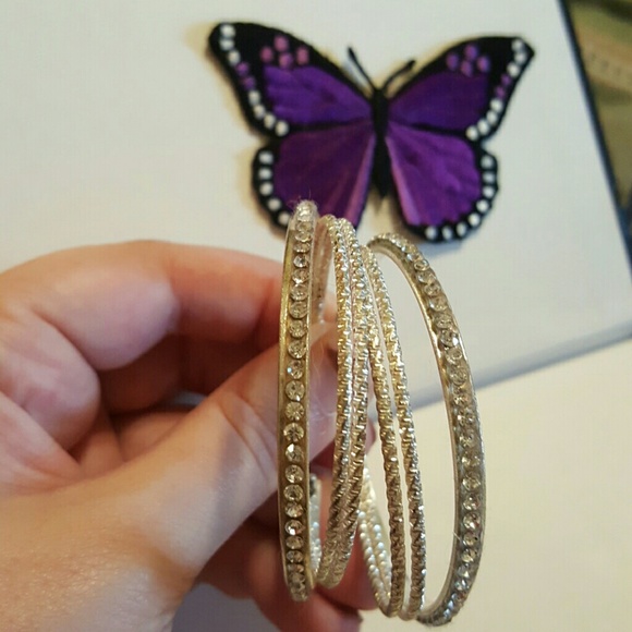 Cz silver hoop earrings - Picture 3 of 4