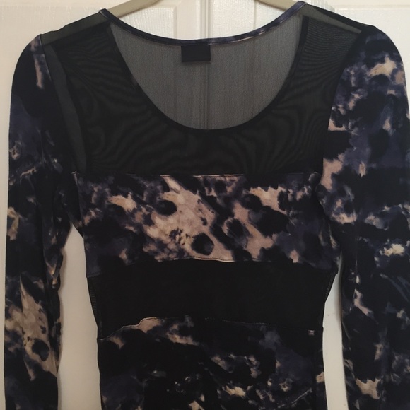 Urban Outfitters Mesh and Patterned Top - Picture 3 of 4