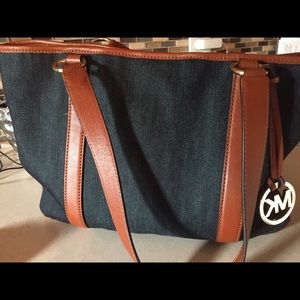 MK Kors Denim Tote Purse