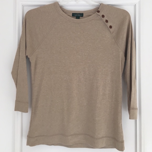 Beige top  LRL Lauren Jeans Co.