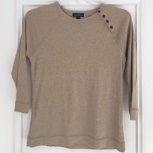 Beige top  LRL Lauren Jeans Co.