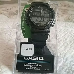 Casio 10 yr Battery World Time Watch